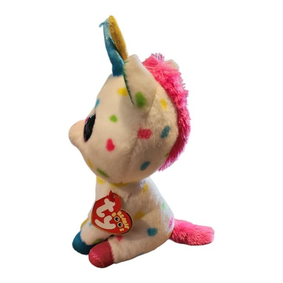 Ty Beanie Boos Unicorn Harmonie 6" NWT Colorful Bright Basket Stuffer Gift 2018 - Picture 2 of 16